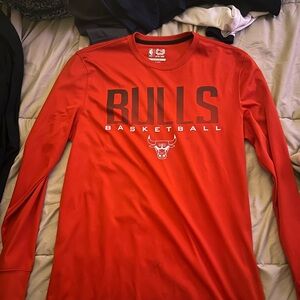 Chicago Bulls Red Long Sleeve Shirt